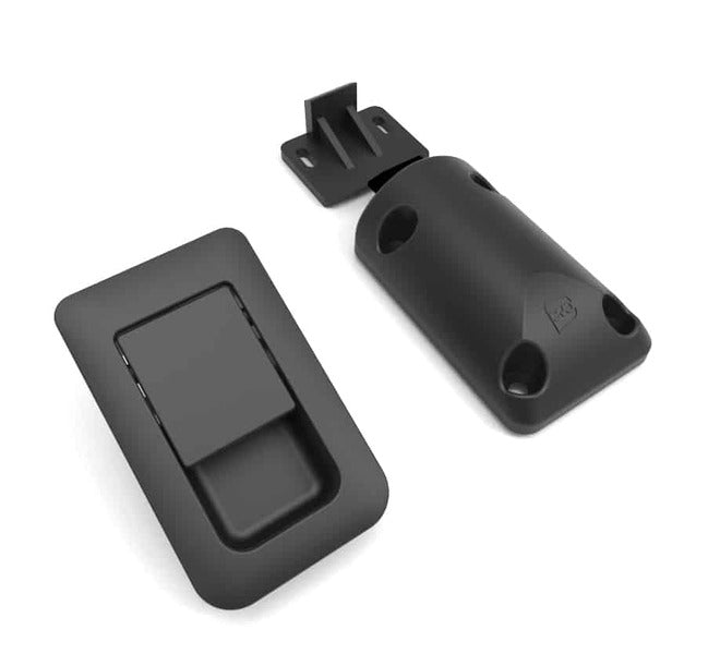 Schnappschloss 36 x 59 mm, schwarz